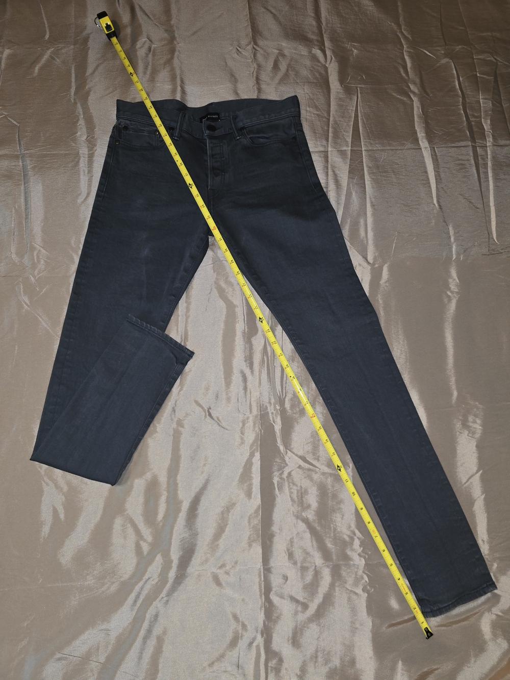 John Elliott "The Cast 2" Slim Tapered Jeans - Faded Carbon Black